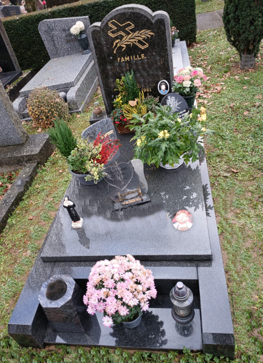 Sépulture après nettoyage